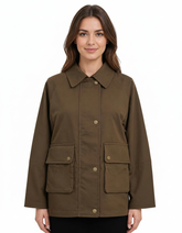 Maali Classic Jacket – Relaxed Fit Collared Elora