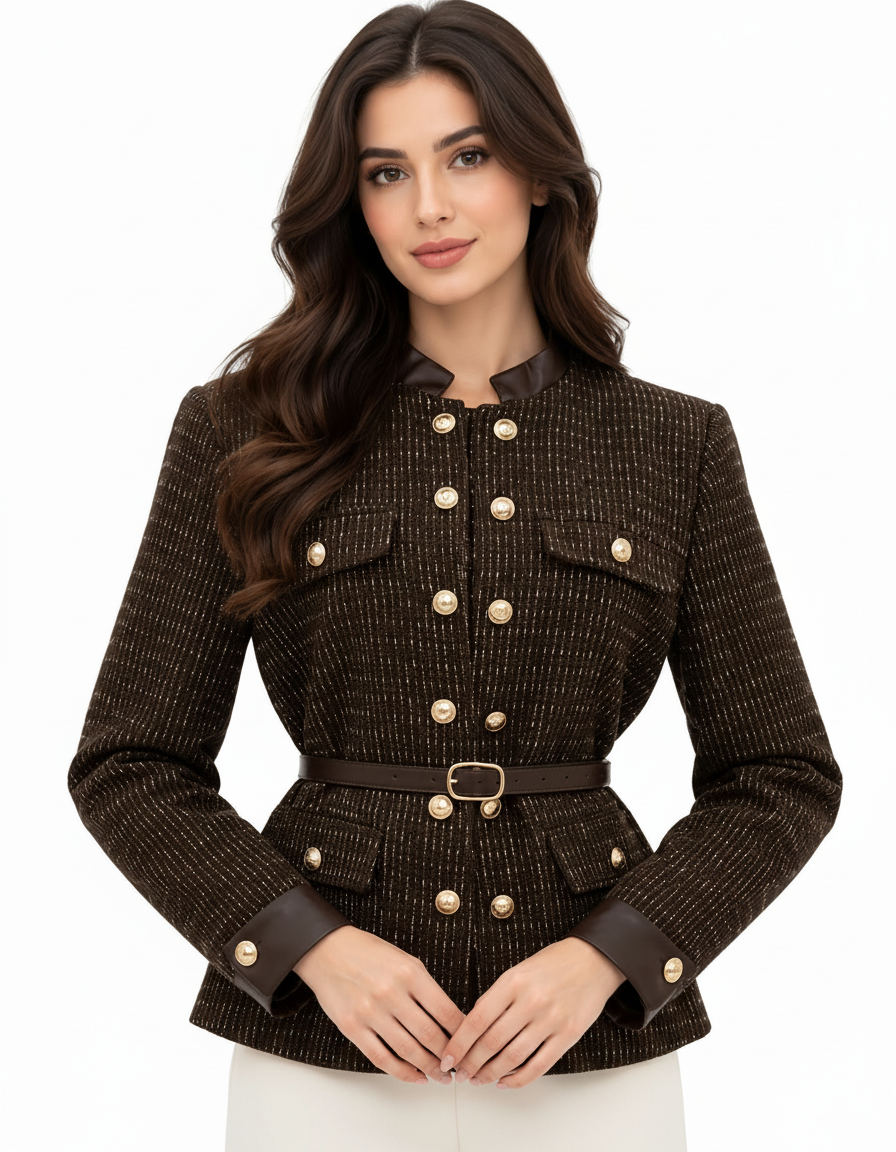 Ghadeer Everyday Jacket – Button-Front Long Sleeve Elora