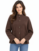 Hanadi-Nour Everyday Jacket – Button-Front Long Sleeve Elora