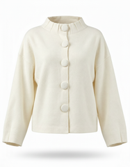 Inaam Viscose Jacket – Button-Front Long Sleeve Elora