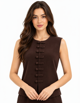 Rafif Viscose Gilet – Sleeveless Elora