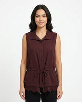 Sohaila Everyday Gilet – Button-Front Sleeveless Elora