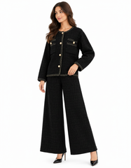 Anfal Everyday Co-ord Set – Button-Front Long Sleeve Elora