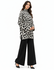 Dahlia Animal Print Maxi Co-ord Set – Pull-On Long Sleeve Elora