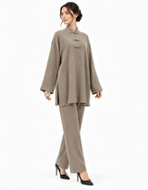 Danah Viscose Maxi Co-ord Set – Pull-On Long Sleeve Elora