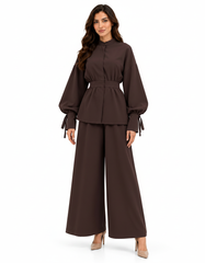Jala Everyday Co-ord Set – Button-Front Long Sleeve Elora