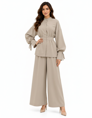 Jala Everyday Co-ord Set – Button-Front Long Sleeve Elora