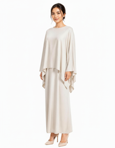 Najwa Viscose Maxi Dress Set – Pull-On Long Sleeve Elora