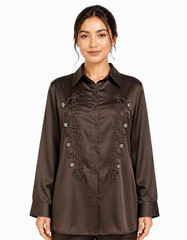 Ahd Viscose Blouse – Button-Front Collared Elora