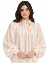 Balsam Everyday Blouse – Pull-On Collared Elora
