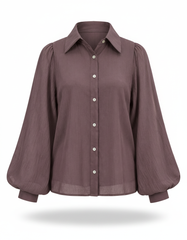 Daniah Everyday Blouse – Button-Front Collared Elora