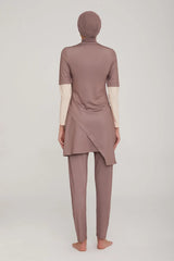 Adasea Burkini Lycra Swimsuit-4414 Voile Fashion