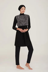 Adasea Burkini  Swimsuit-4412 Voile Fashion