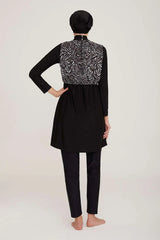 Adasea Burkini  Swimsuit-4412 Voile Fashion