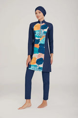 Adasea Burkini Swimsuit-4418 Voile Fashion