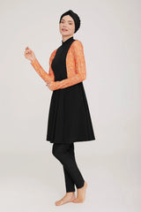 Adasea Burkini Swimsuit-4426 Voile Fashion