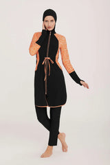 Adasea Burkini  Swimsuit-4430 Voile Fashion