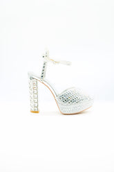 Platform Block Heel Voile Fashion