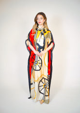 Beach Dress With Scarf Voile