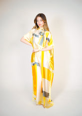 Beach Dress With Scarf Voile