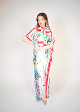 Beach Dress With Scarf Voile