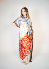 Beach Dress With Scarf Voile