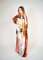 Beach Dress With Scarf Voile