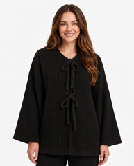 Melinda Everyday Jacket – Belted High Neck Voile