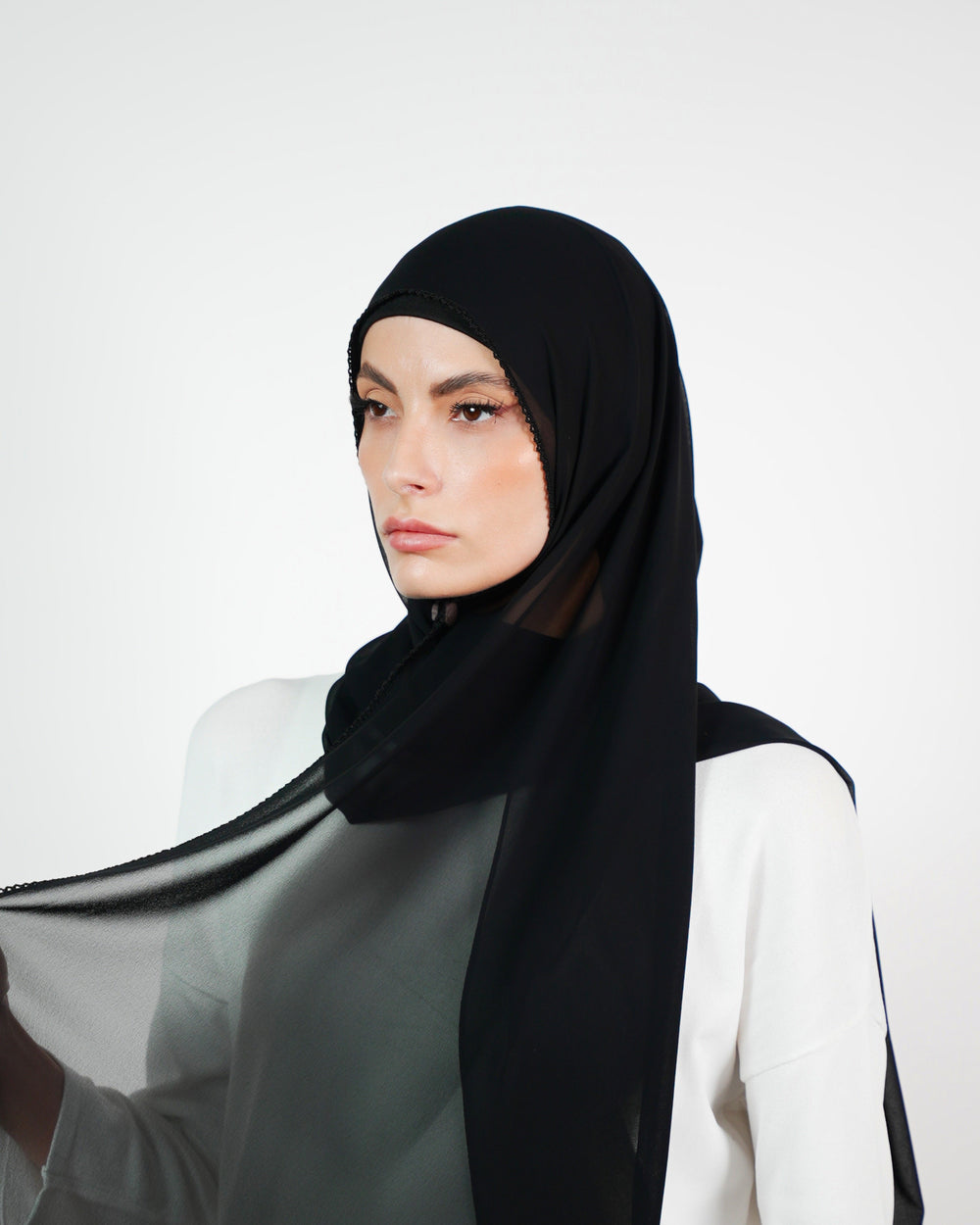 Basic Plain Chiffon Embroidery  Voile