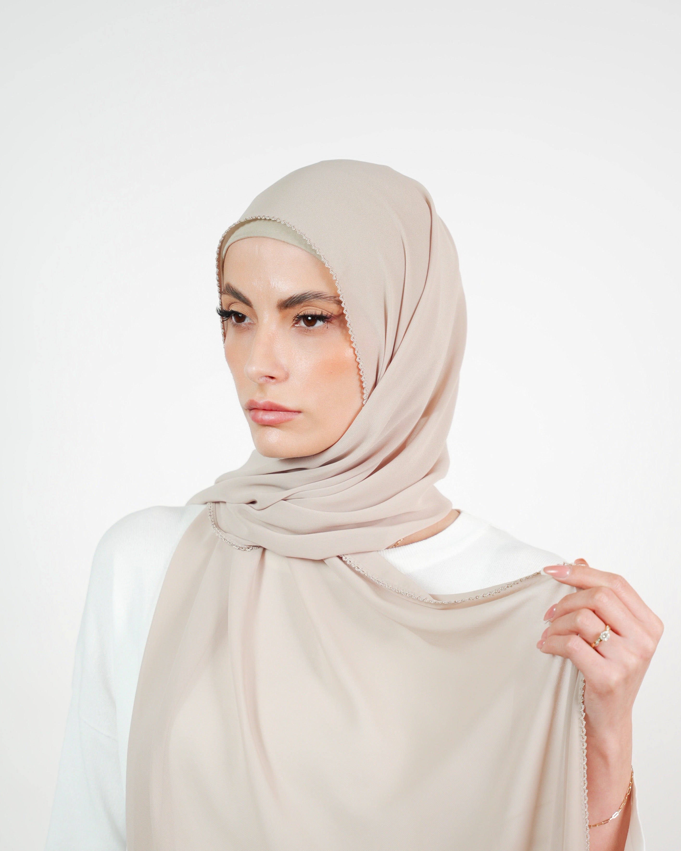 Basic Plain Chiffon Embroidery  Voile