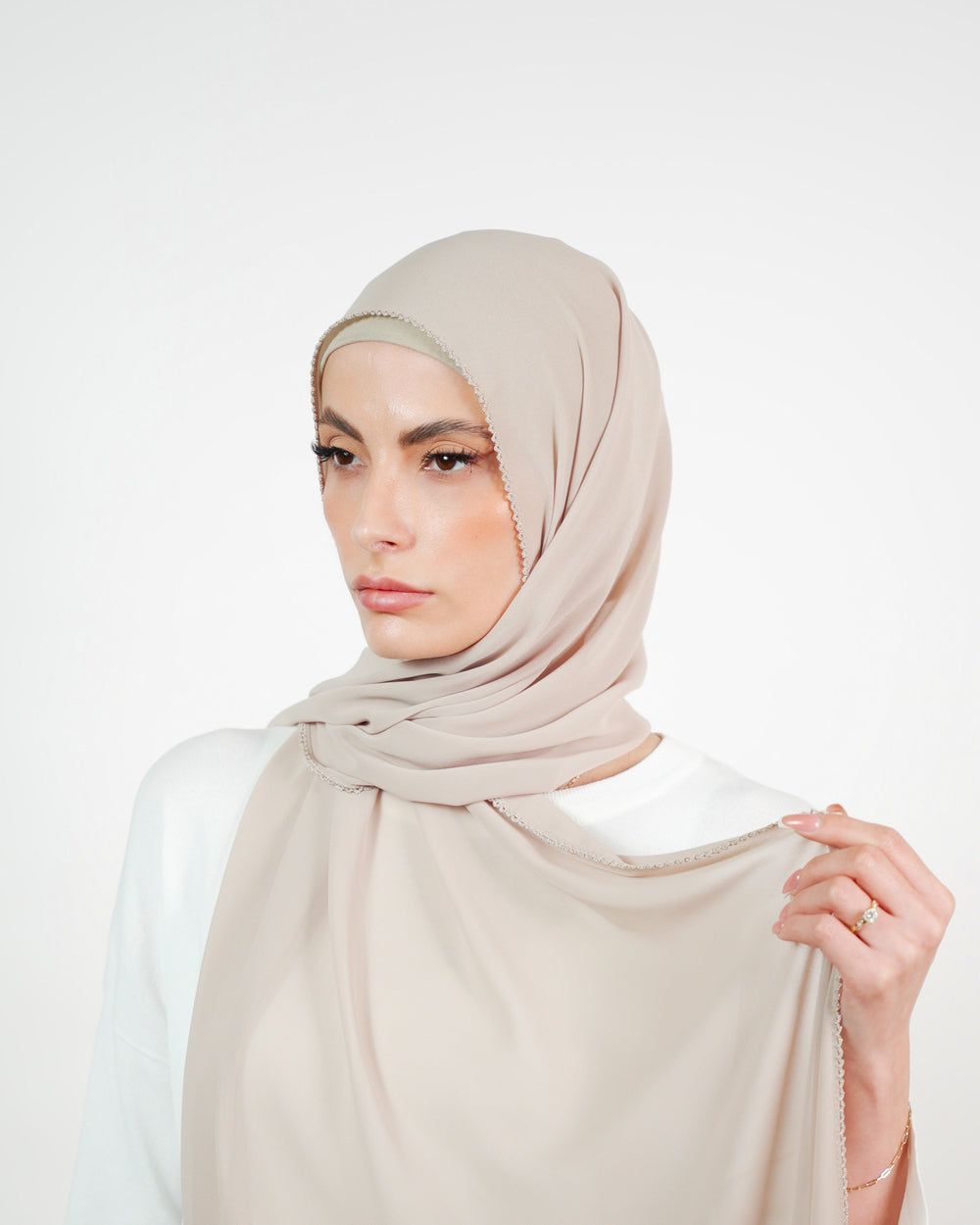 Basic Plain Chiffon Embroidery  Voile