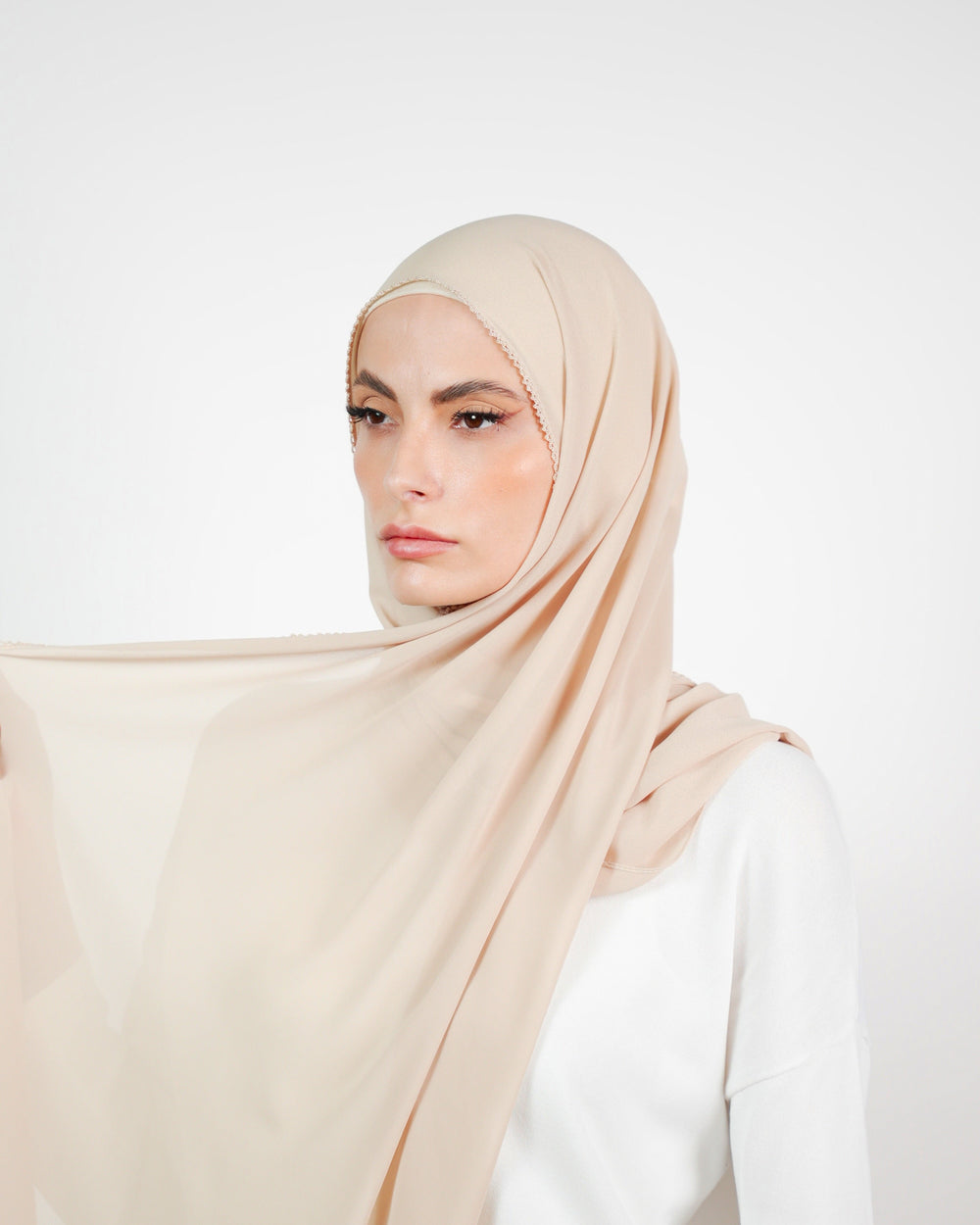 Basic Plain Chiffon Embroidery  Voile