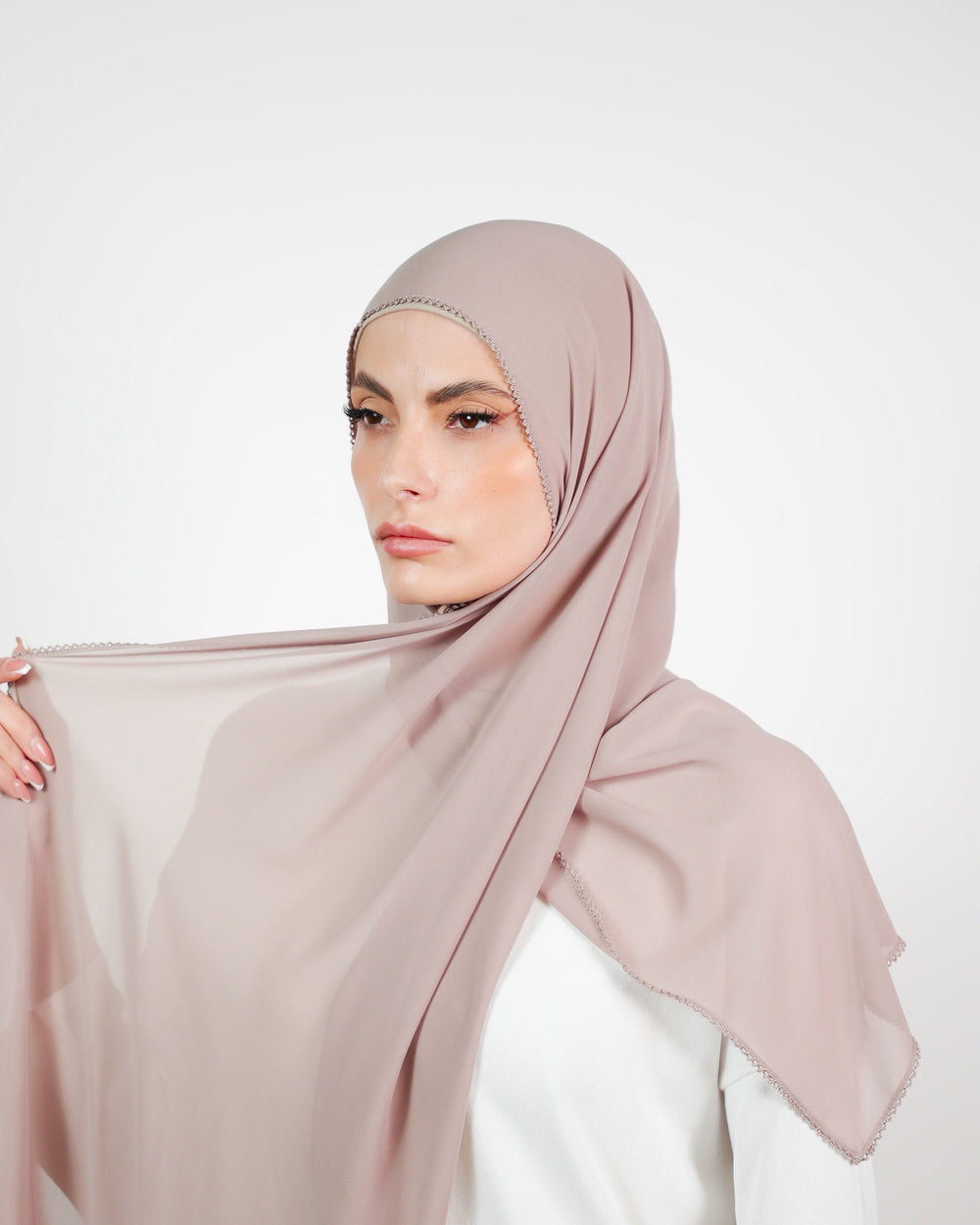 Basic Plain Chiffon Embroidery  Voile