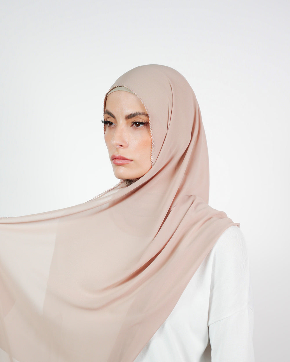 Basic Plain Chiffon Embroidery  Voile