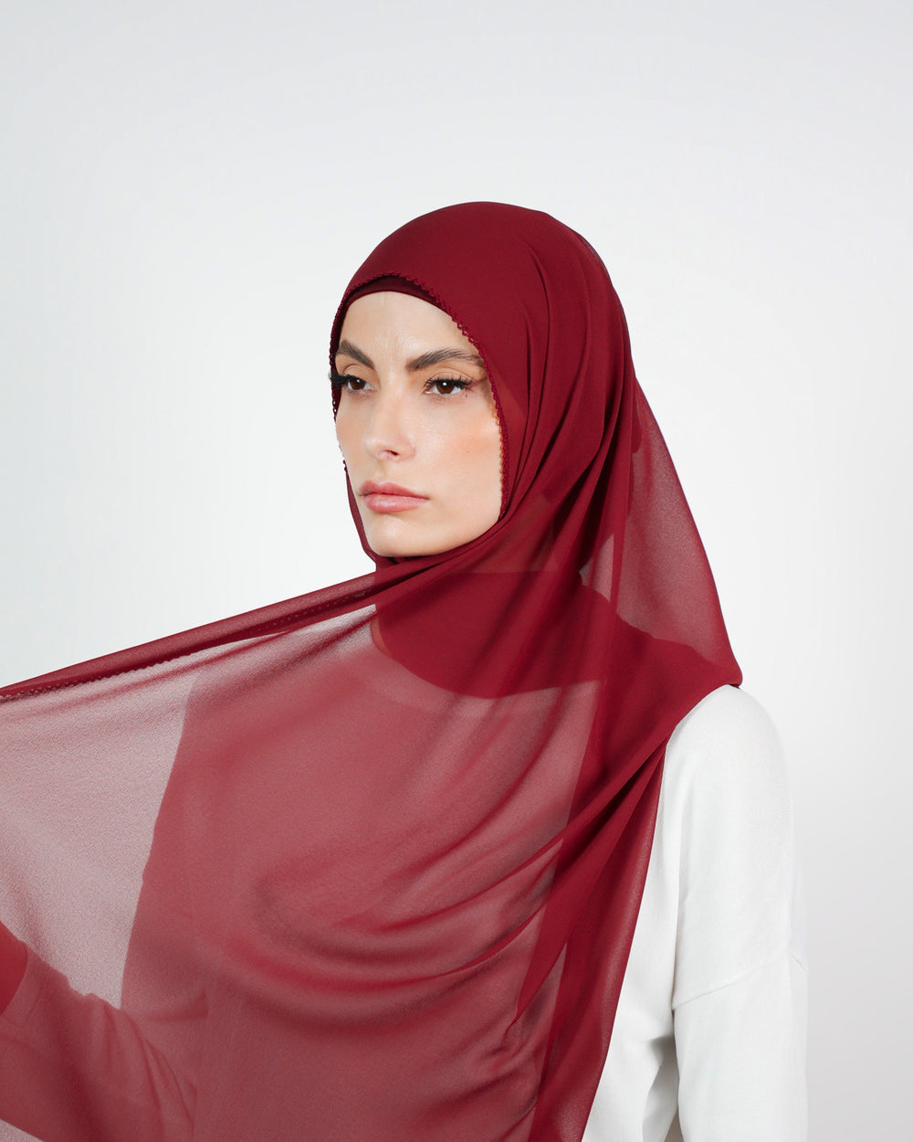 Basic Plain Chiffon Embroidery  Voile