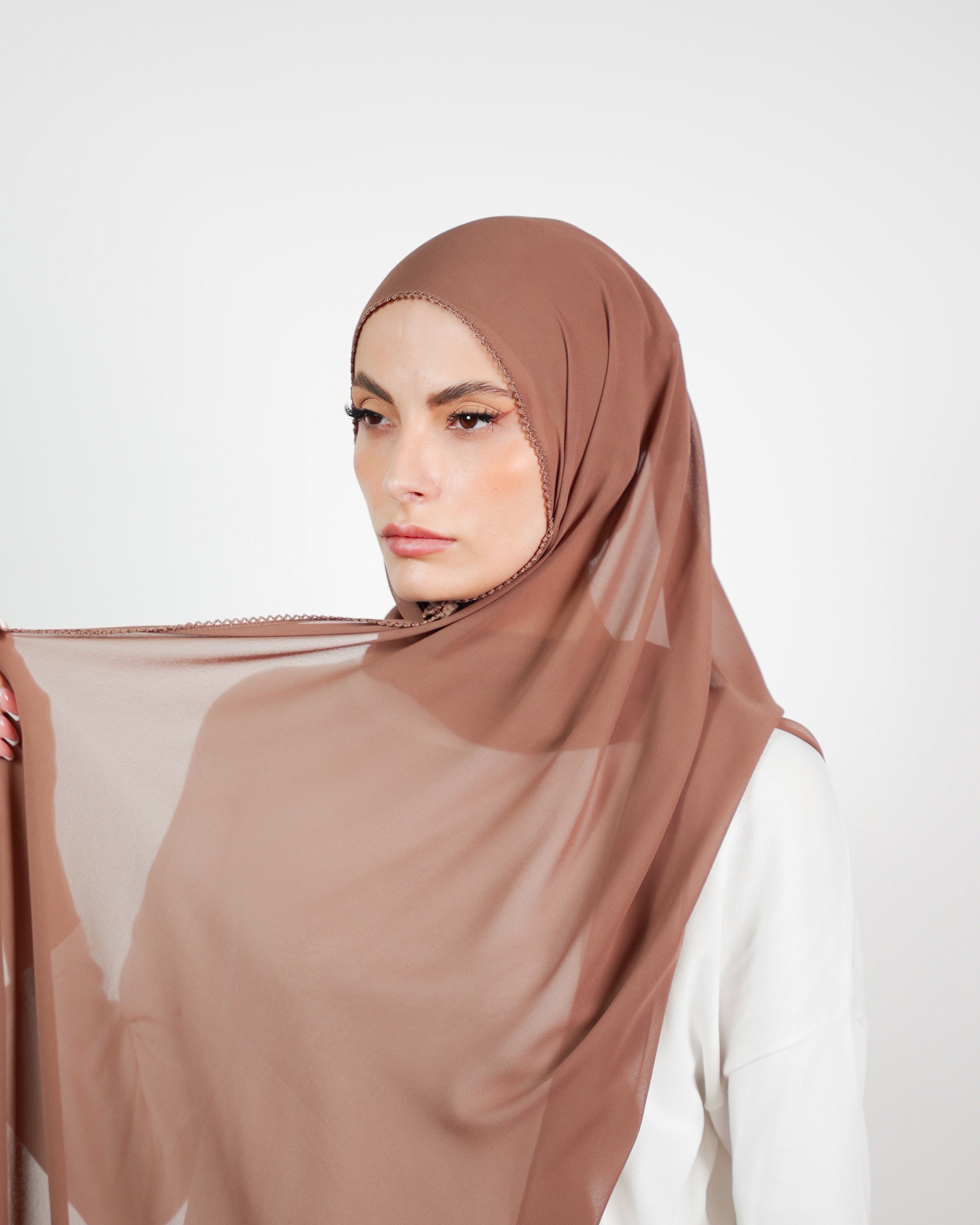 Basic Plain Chiffon Embroidery  Voile