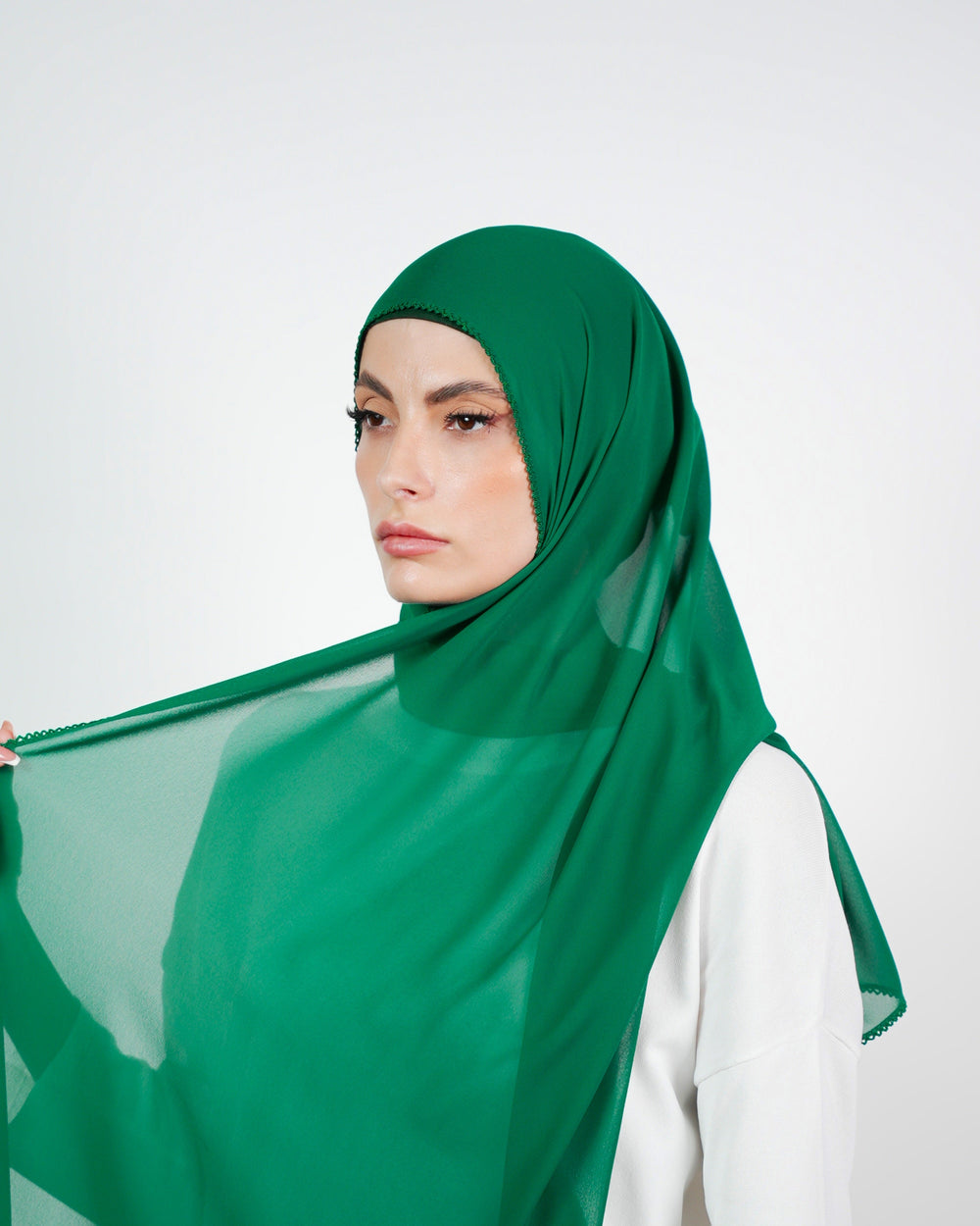 Basic Plain Chiffon Embroidery  Voile