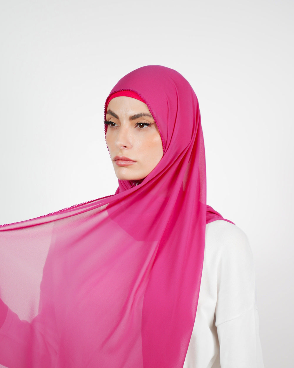 Basic Plain Chiffon Embroidery  Voile