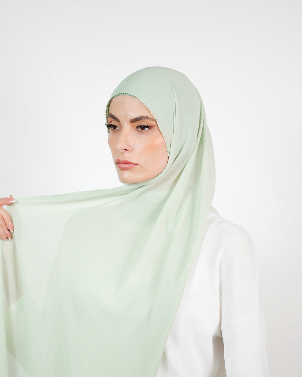 Basic Plain Chiffon Embroidery  Voile