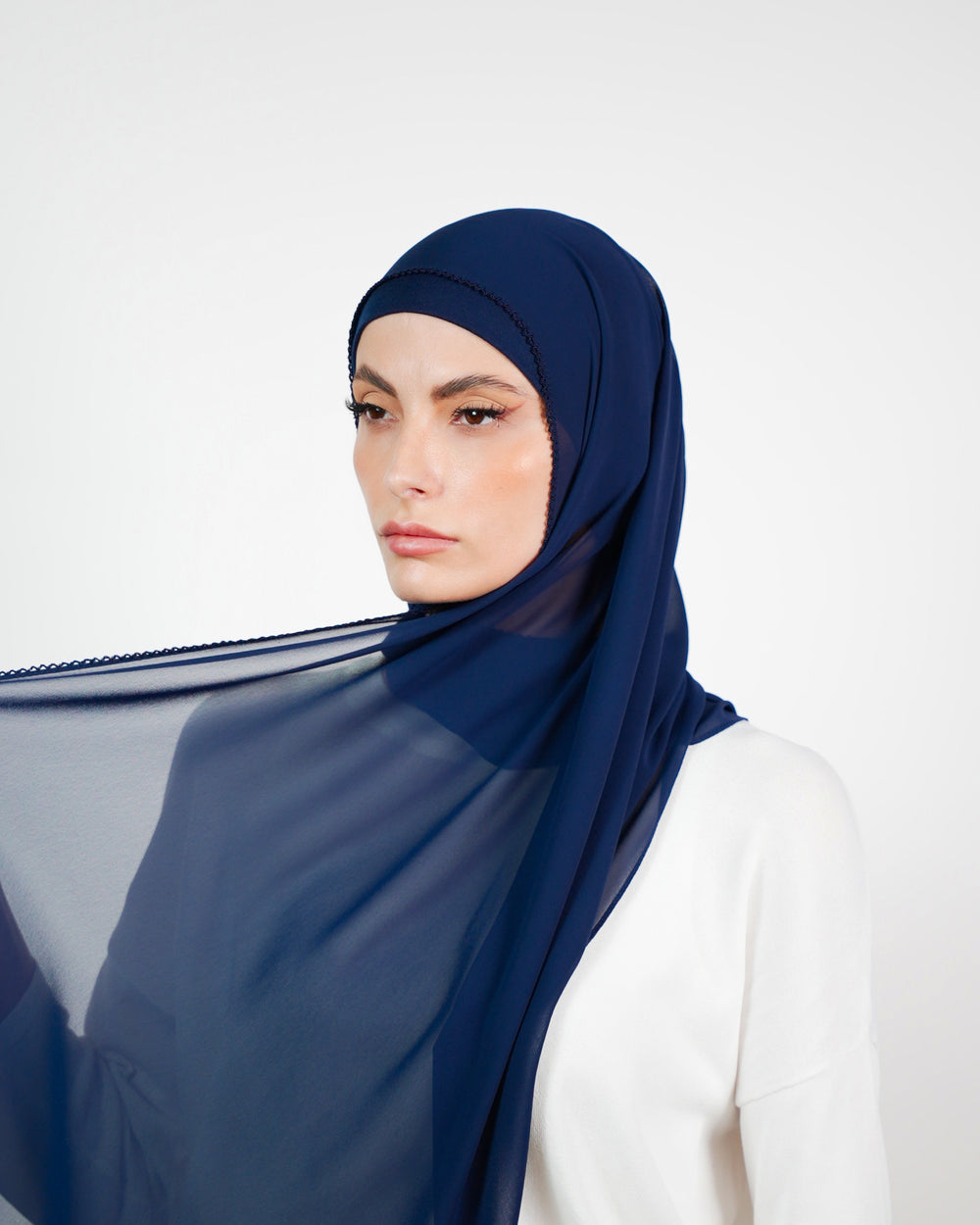 Basic Plain Chiffon Embroidery  Voile