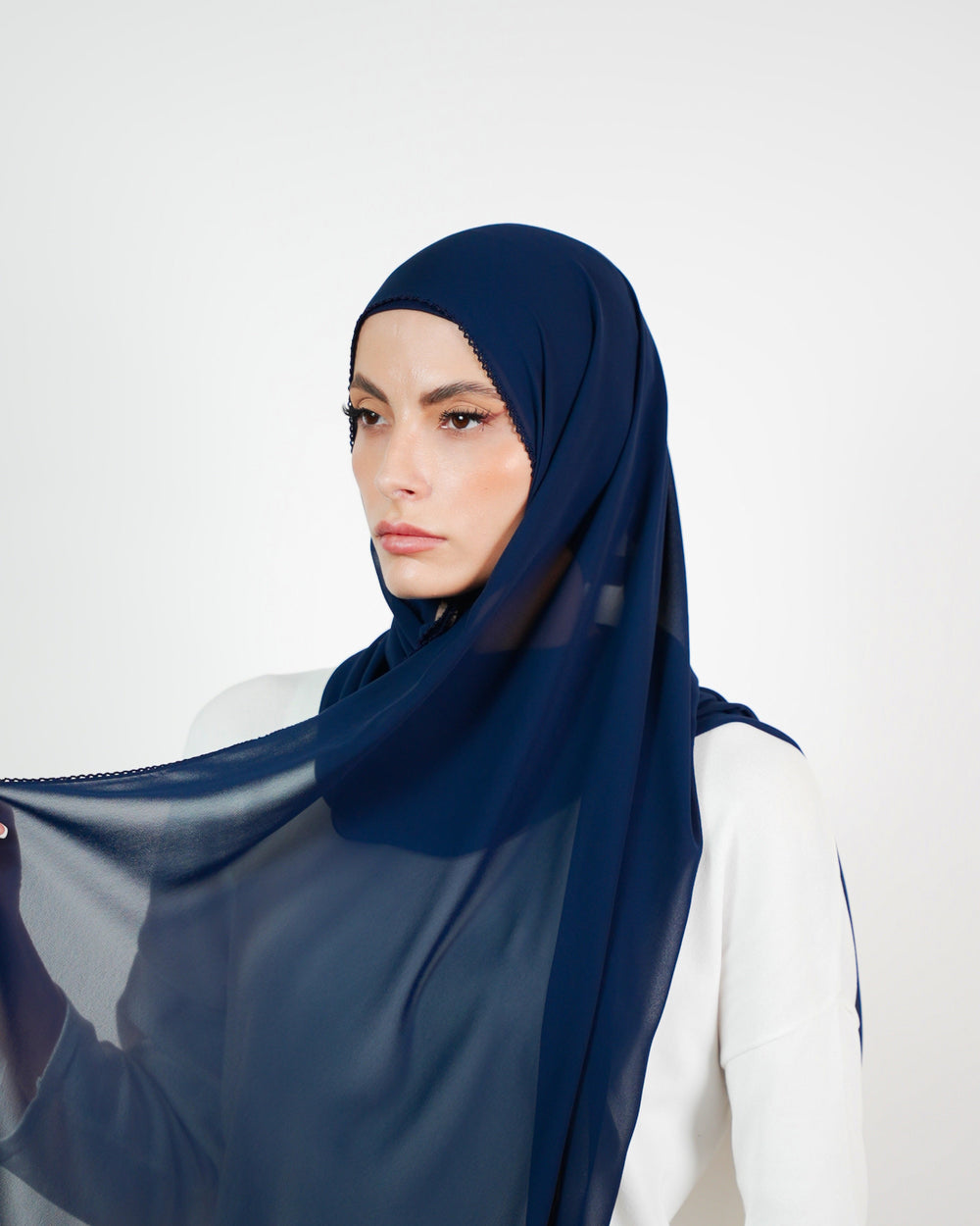 Basic Plain Chiffon Embroidery  Voile