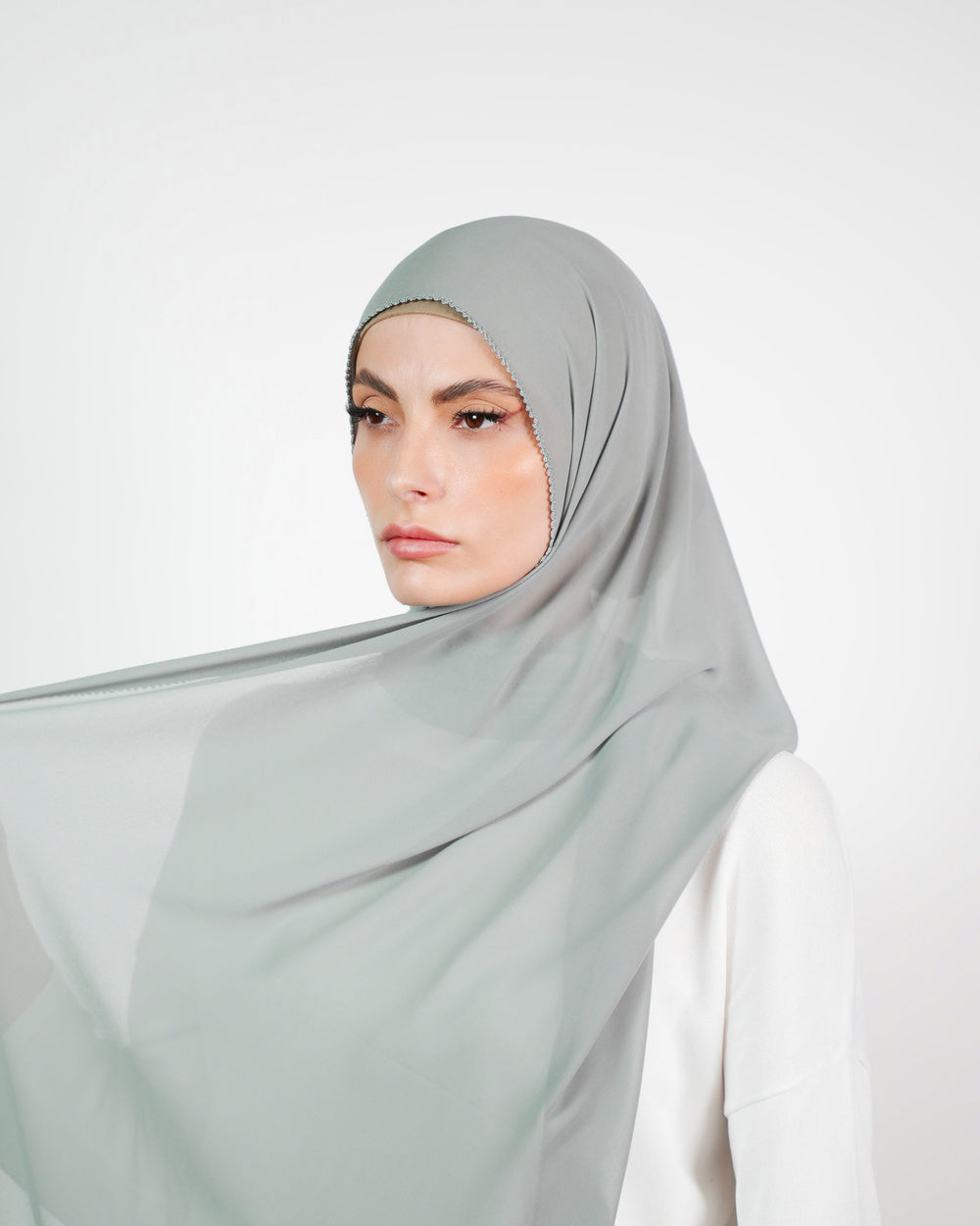 Basic Plain Chiffon Embroidery  Voile