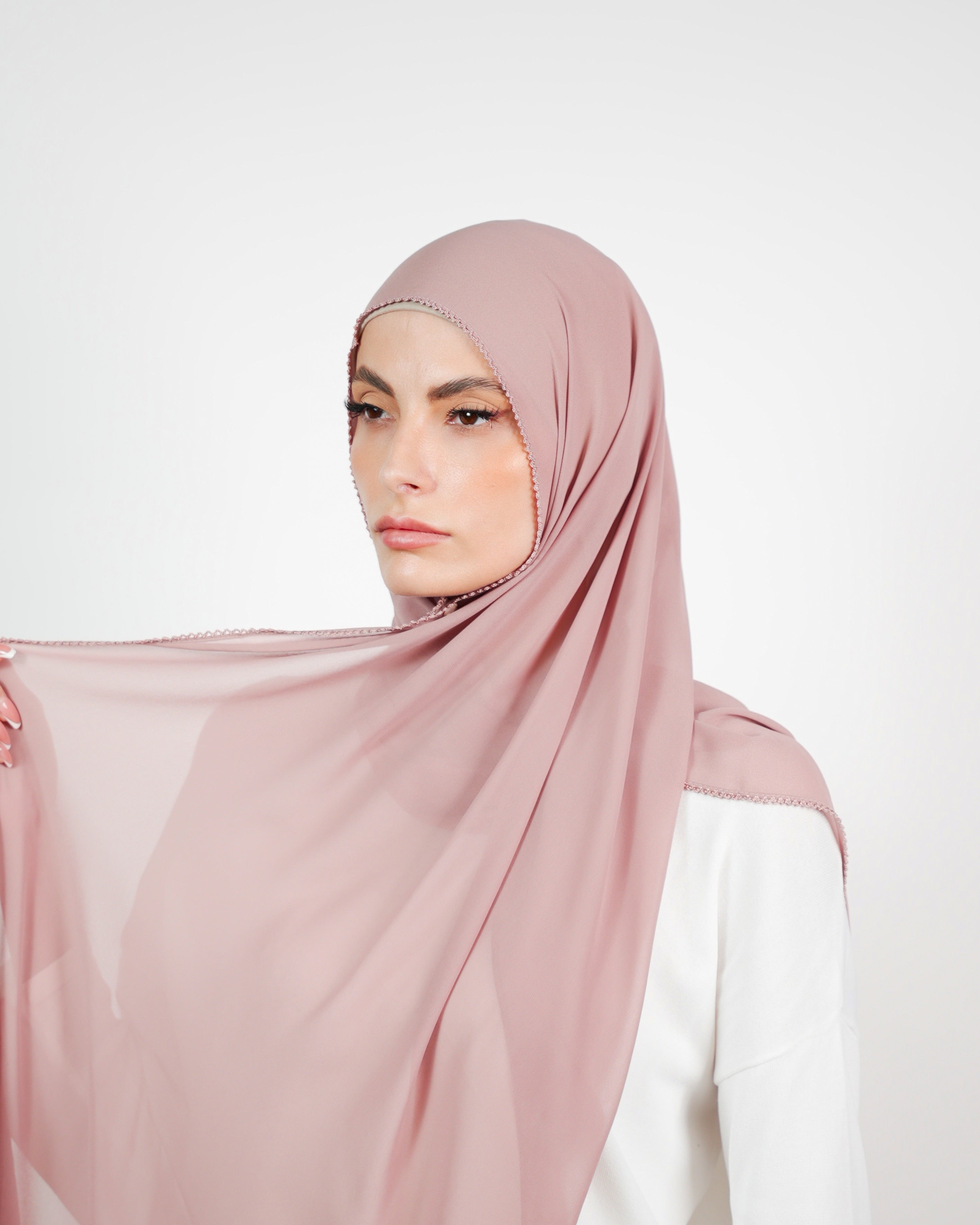 Basic Plain Chiffon Embroidery  Voile