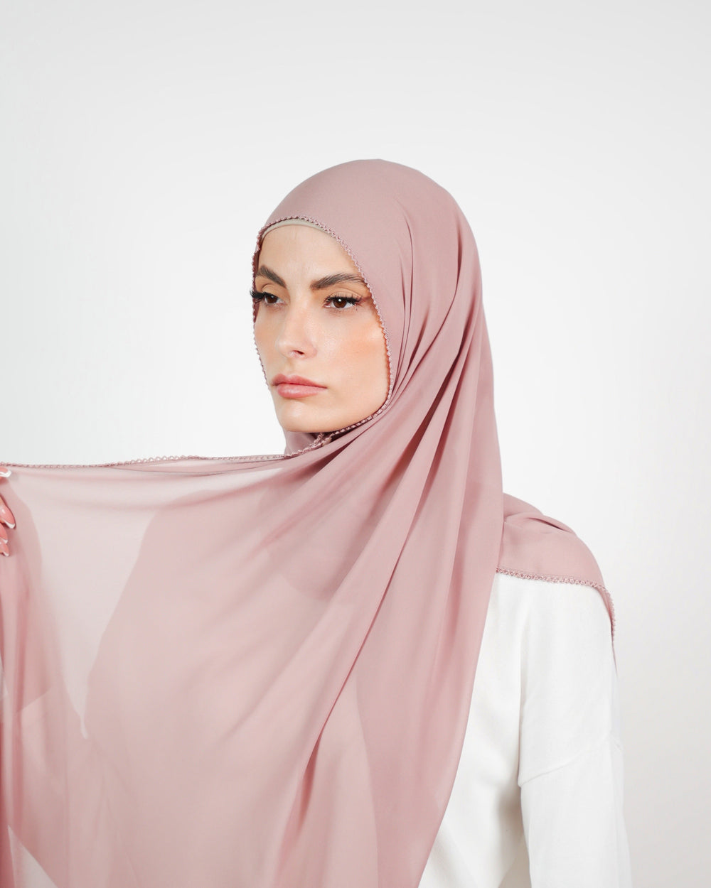 Basic Plain Chiffon Embroidery  Voile