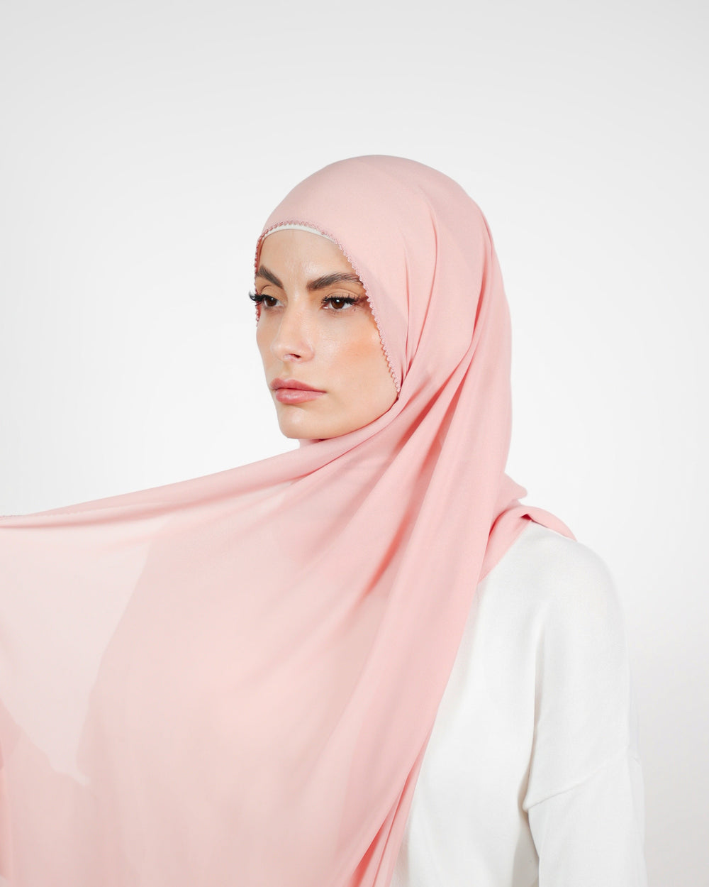 Basic Plain Chiffon Embroidery  Voile