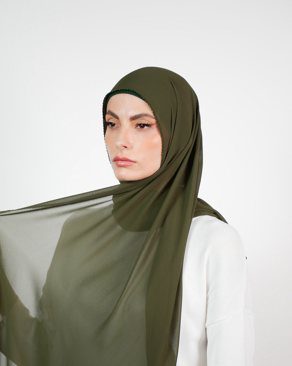 Basic Plain Chiffon Embroidery  Voile