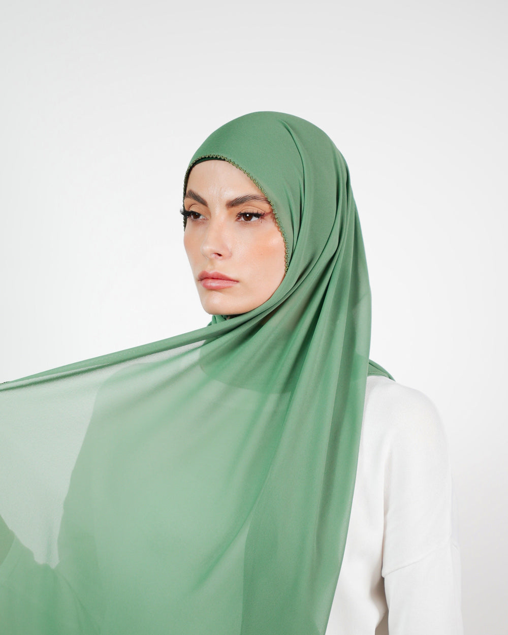 Basic Plain Chiffon Embroidery  Voile