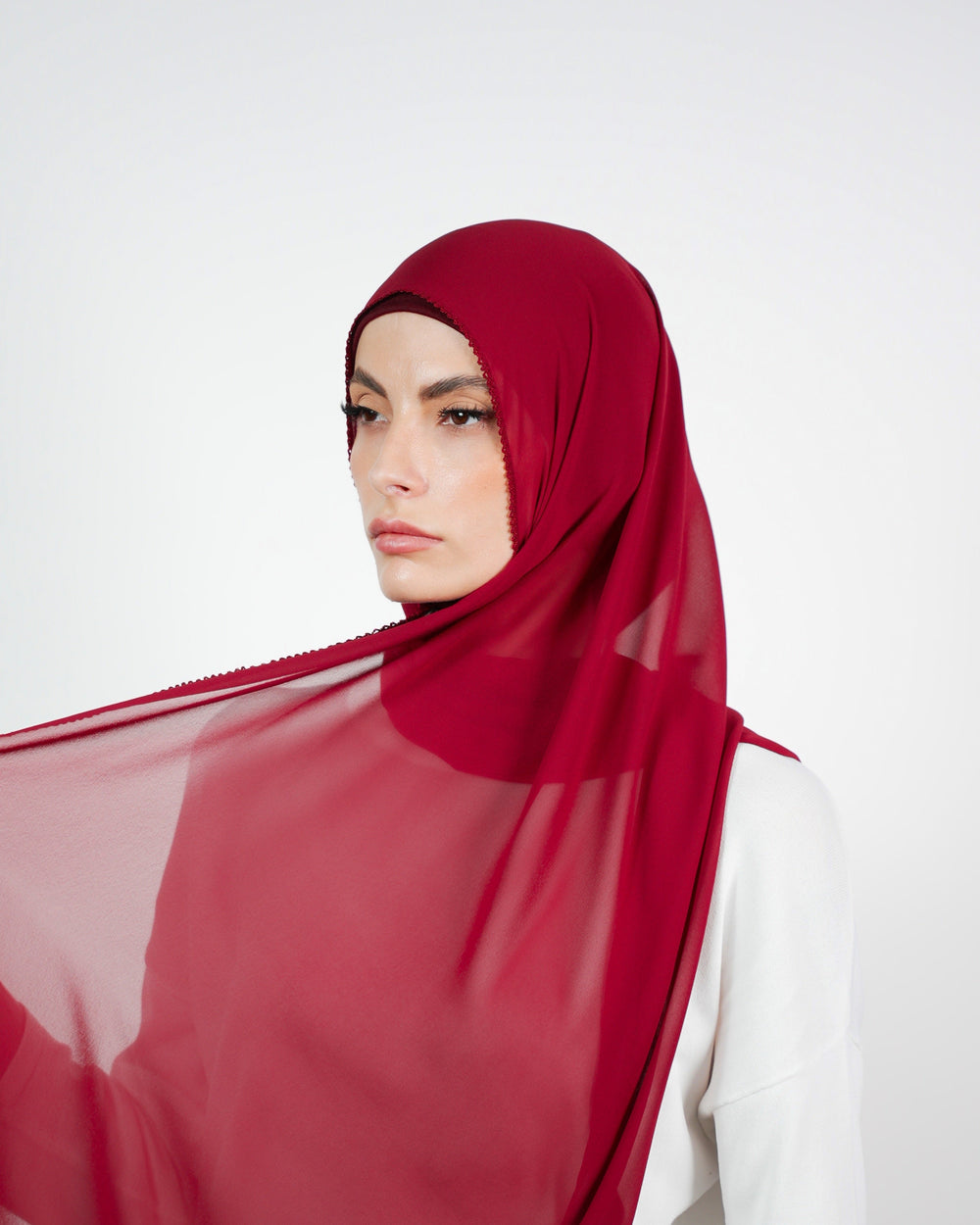 Basic Plain Chiffon Embroidery  Voile