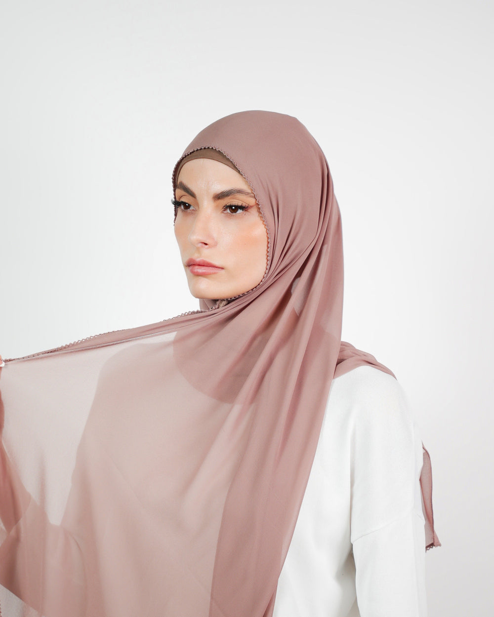 Basic Plain Chiffon Embroidery  Voile