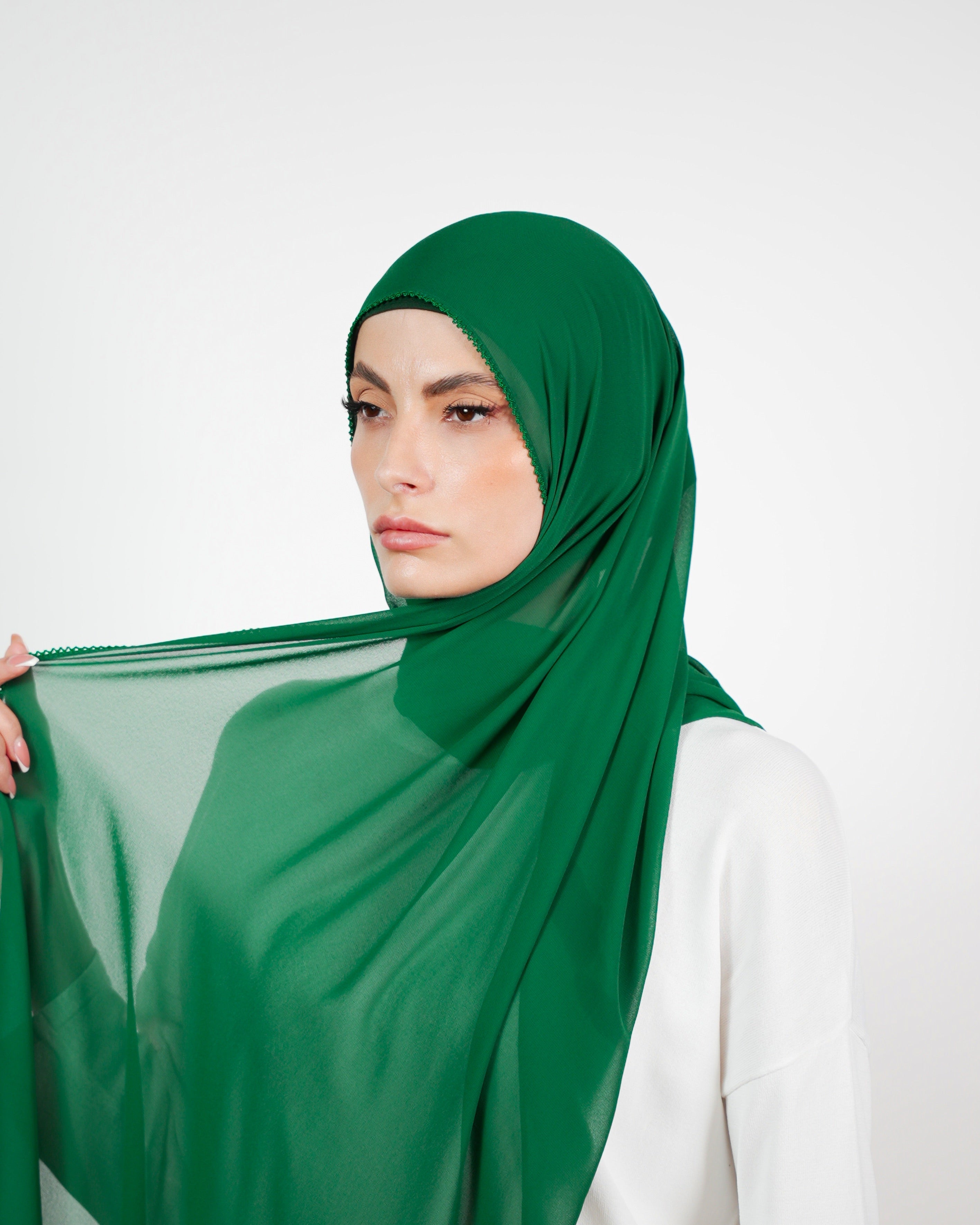 Basic Plain Chiffon Embroidery  Voile